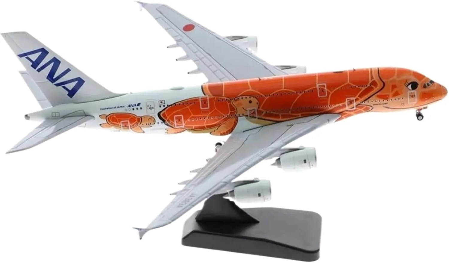 1 400 Alloy Collectible Plane for ANA Airlines Flying Honu Livery Airbus A380 Diecast Aircraft Jet Model Miniatures Set
