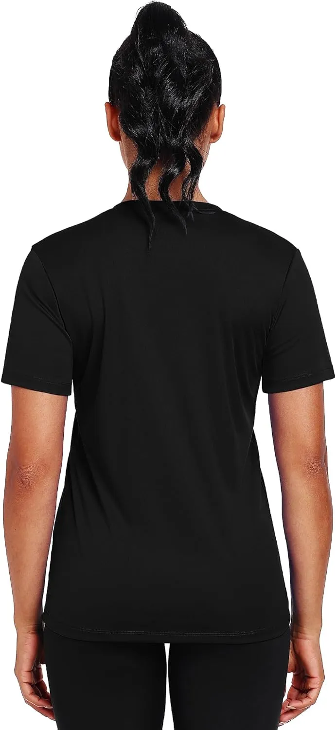 1-5 Pack Women's Short Sleeve Shirts UPF 50  Sun Protection T-Shirts V Neck Workout Quick Dry Tops