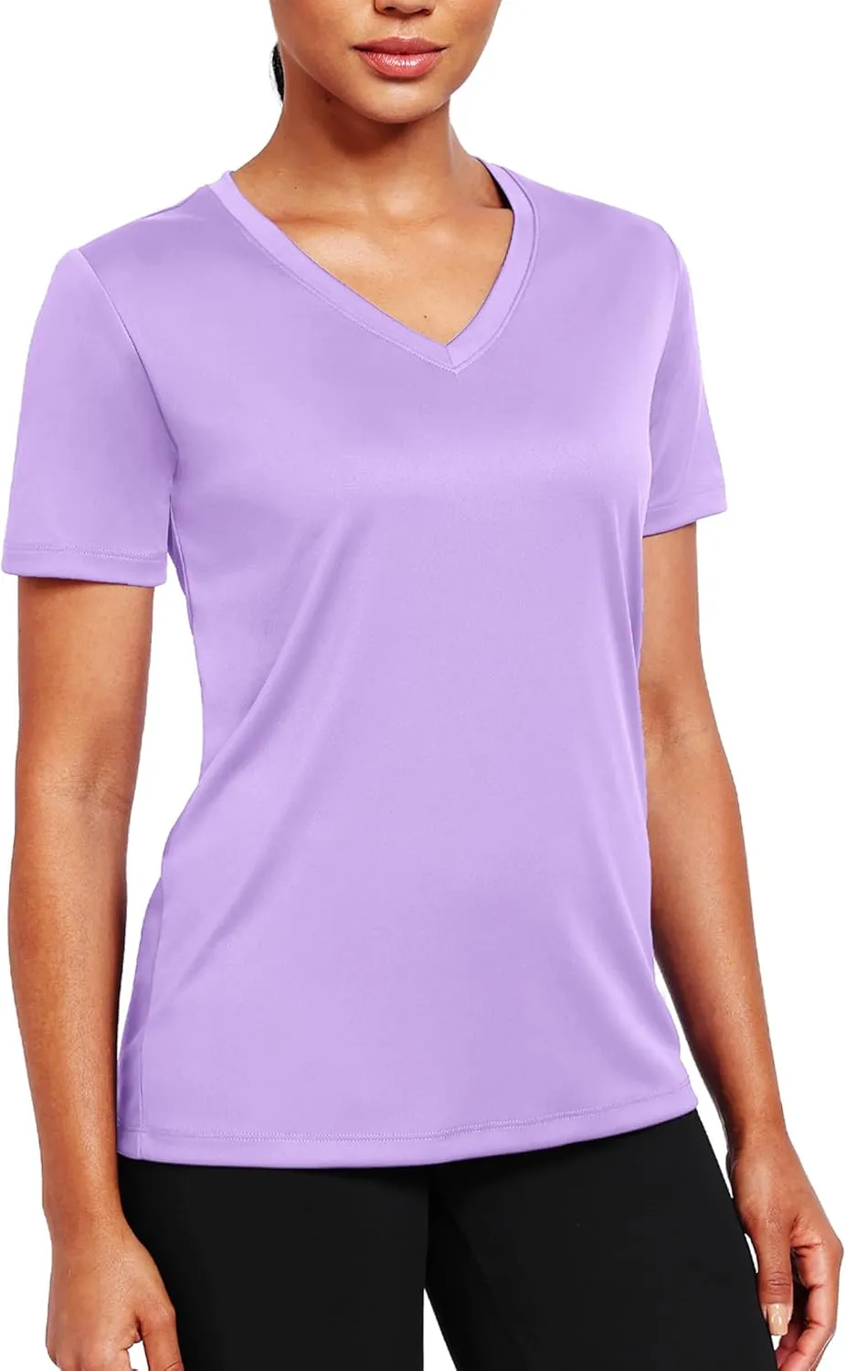 1-5 Pack Women's Short Sleeve Shirts UPF 50  Sun Protection T-Shirts V Neck Workout Quick Dry Tops