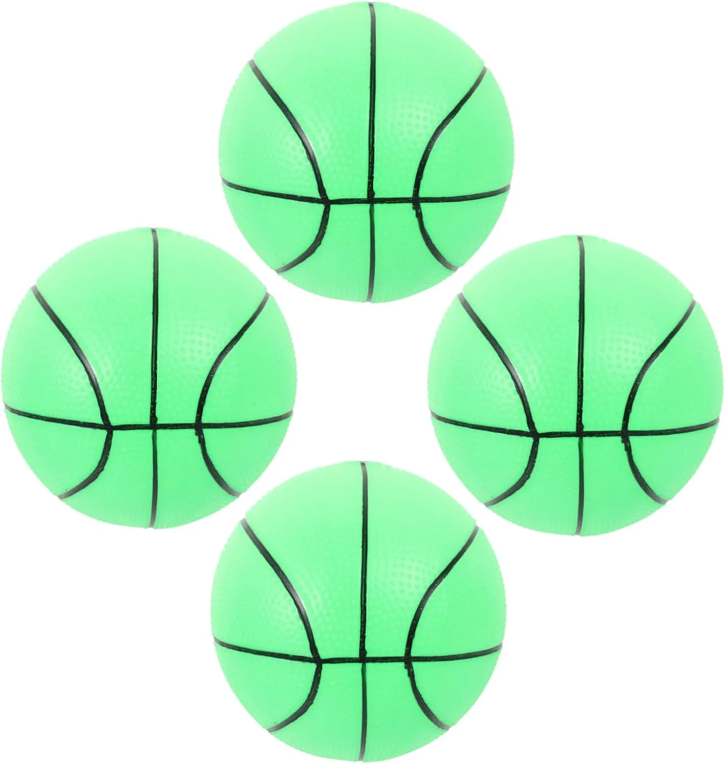 1 Set Glow Dark Basketball for Inflatable Basketball with Pump Fun Sports Entertainment for Indoor for Parties and Family Fun