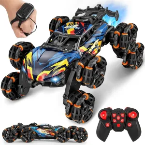 1:16 Remote Control Car Toy for Kids Ages 8 9 10 11 12 Year Old - Birthday 8 WD RC Drift Car Gift for Boy Girl with 2.4Ghz Remote & Gesture Hand Controlled - Cool Spray & Lights & Music Climbing Stunt
