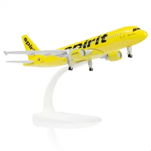 1/200 A320 Spirit Diecast Metal Airplane Model with Stand for Airbus A320 Model Plane Kits (7.3-inch L) for Aviation Enthusiasts Gifts, Display Decorations or Ornaments