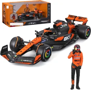 1/24 F1 MCL38#81 Miami GP Oscar Pilot Figurine Formula 1 Alloy Adult Diecast Miniature Model Champion Collectible Model Car