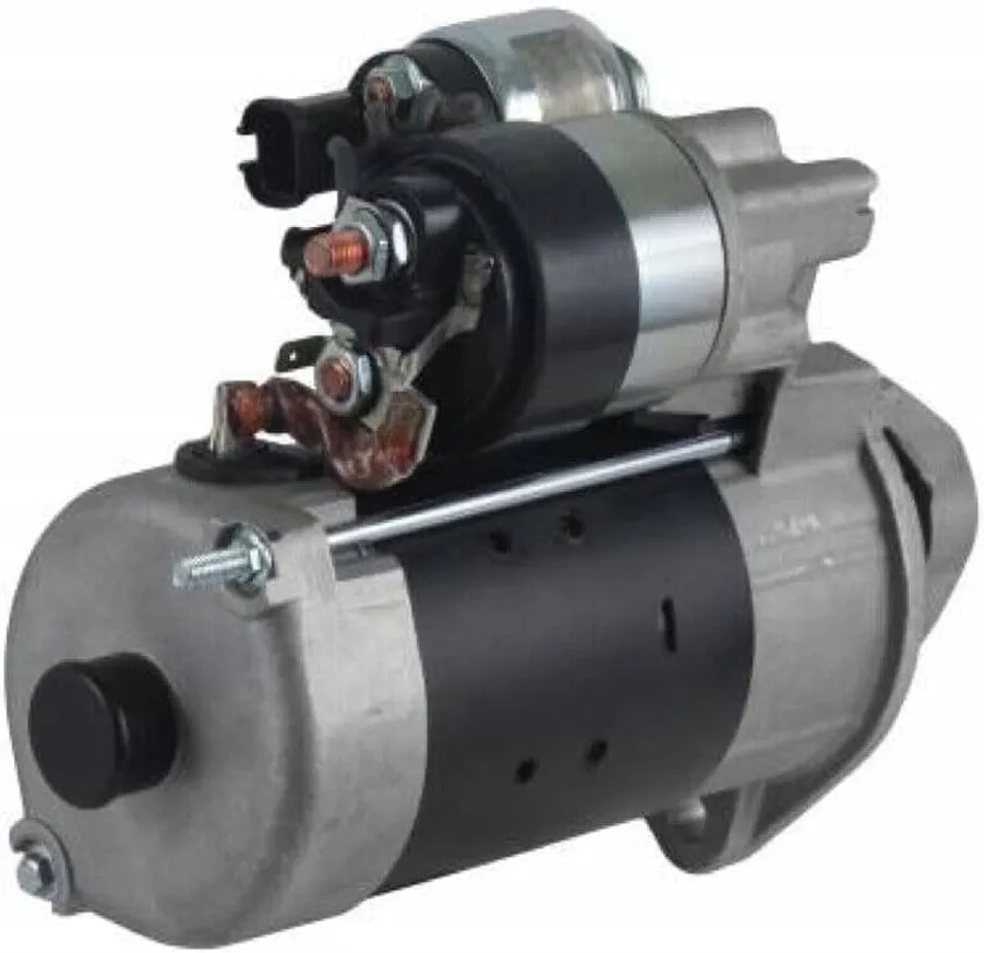 12V Starter Fits Deutz Ag Tcd 2.9 Weidemann Loader 3080 04132652 1000124272 11Mm Unthreaded-Mounting Ears Includes Soft Start Relay-Specifications PMGR-Type 12 Lbs-Weight