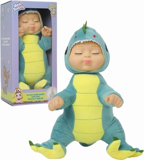 14in Baby Dolls Cute Realistic reborn Baby Dolls，soft plush toy,Lifelike Newborn Sleeping animal doll,Plush soft dinosaur toy,Music box with interactive singing feature for Kids Age 3  Gift