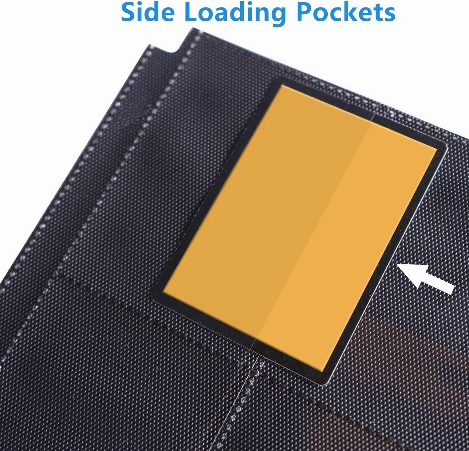 16 Pocket Card Binder, 1000  Premium Zip Trading Card Binder, Double Sided Pocket Card Binder Album, Ringless Card Folder for MTG, TCG, Sports Card (Blue, 16Pockets)