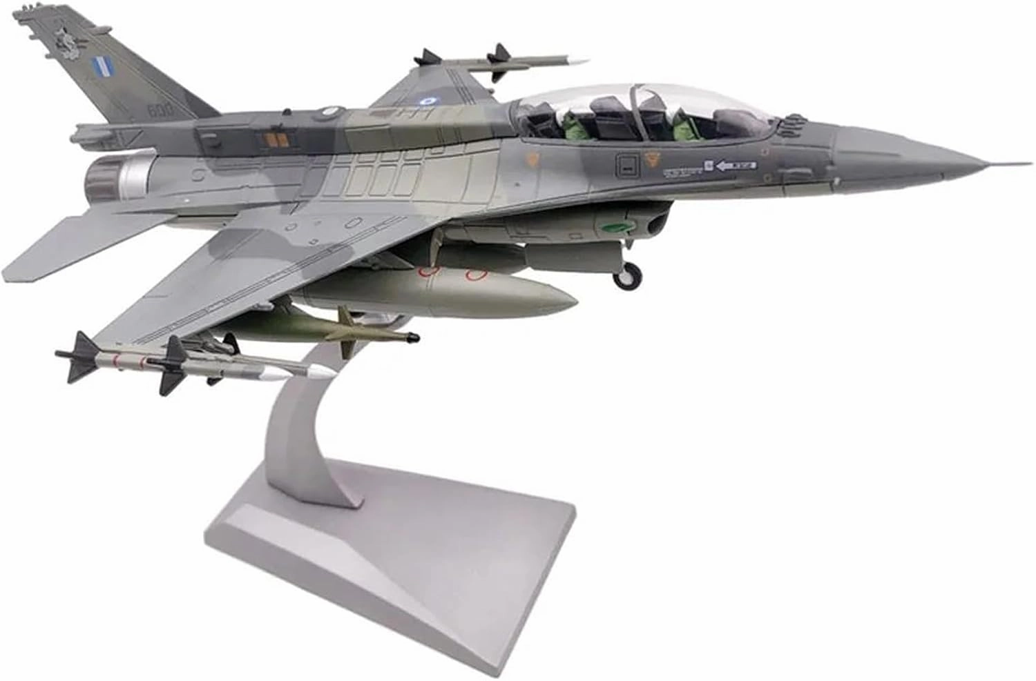 1 72 Scale F-16D for Mira Ghost Block 50/52 Fighter Fighting Falcon Diecast Metal Plane Aircraft Model Miniatures Set(F-16D)