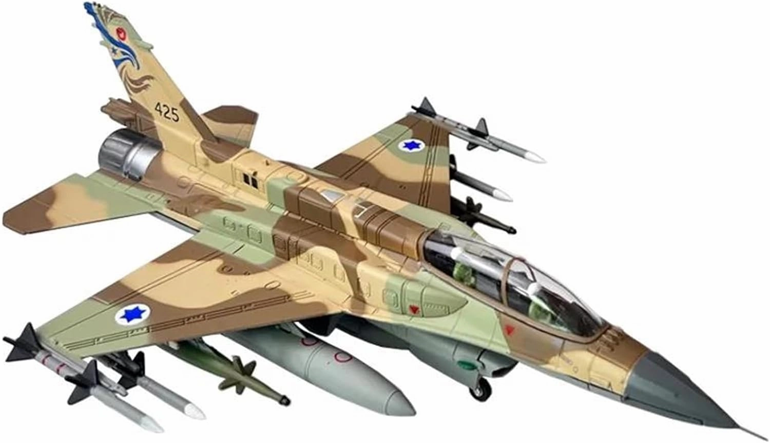 1:72Air Force F16 F-16I for Soufa Fighting Falcon Fighter Plane Diecast Military Aircraft Model Miniatures Set(F-16I)