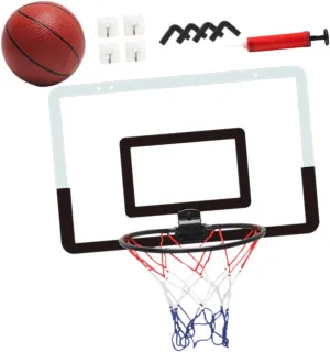 1Set Folding Indoor Basketball Hoop Easy to Install Household Fun Sports Activity for Boys and Space Saving Design for Home Play