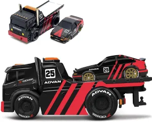 2024 New 1/64 Ae86 Alloy Diecast Model for 1983 ToyotaJDM Flatbed Trailer Muscle Machines Adult Vehicle Collection Gift