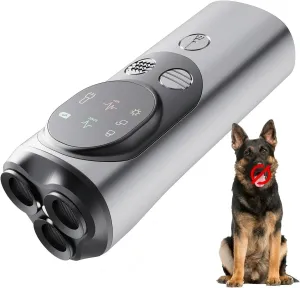2025 NEW Rechargeable Barks no more dog training device with Hd Display, 3-headed Ultrasonic, Alternative to Painful Dog Shock Collar,Just Press-Stop barking dog devices Without Hurting Your Pet