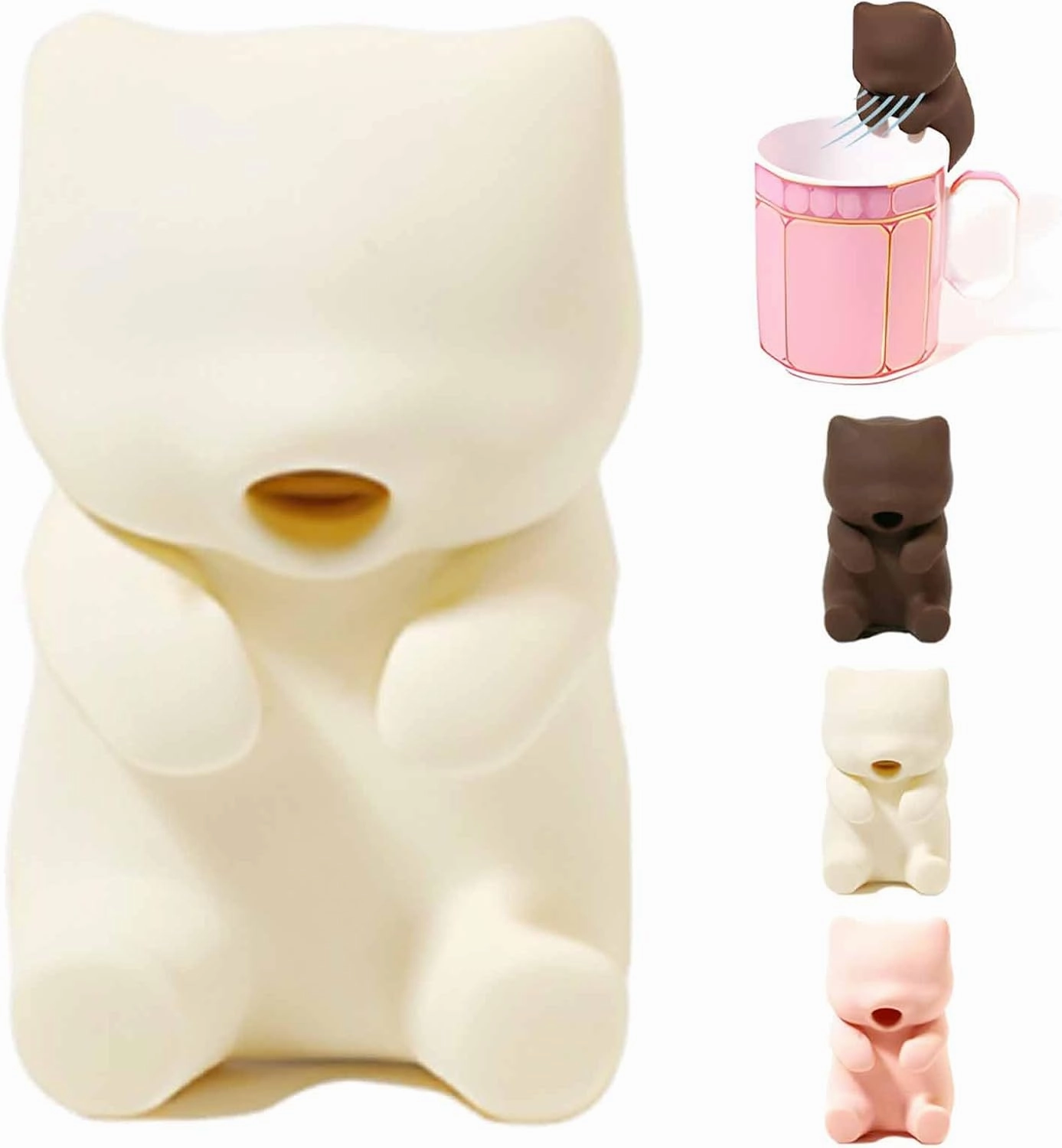 2025 Innovative Mini-Robot - For Cooling Hot Drinks and Food (Two Blowing Modes), 3.14 inch Mini Cooler, Cat-Shaped Kitchen Gadget, Works with All Kinds of Dishware, Waterproof & Rechargeable (02)