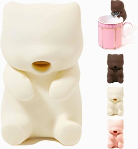 2025 Innovative Mini-Robot - For Cooling Hot Drinks and Food (Two Blowing Modes), 3.14 inch Mini Cooler, Cat-Shaped Kitchen Gadget, Works with All Kinds of Dishware, Waterproof & Rechargeable (02)