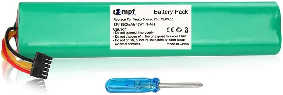 205-0012, 945-0129 Battery Replacement Compatible with Neato Botvac 70e, 75, 80, 85, D75, D80, D85 Robotic Vacuum Cleaners