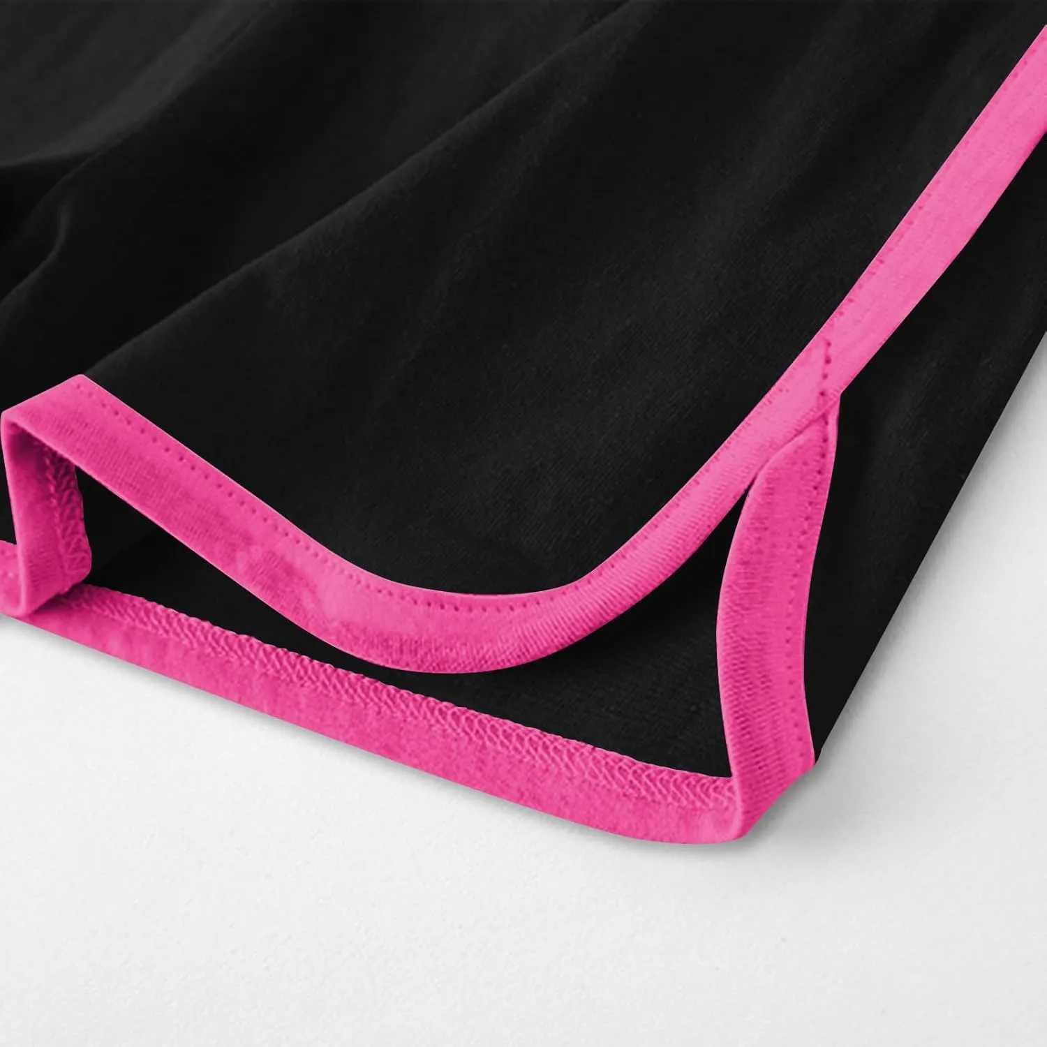 4-Pack Girls Athletic Shorts Casual Elastic Waist Kids Summer Running Dance Yoga Sports Shorts for for 3-11 Years