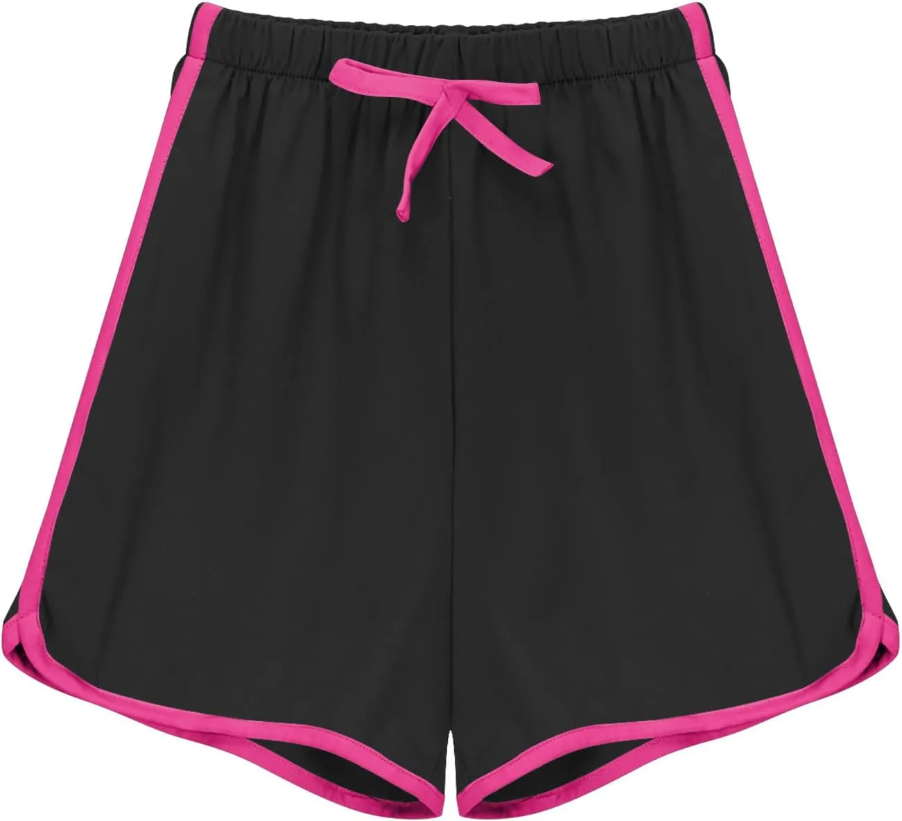 4-Pack Girls Athletic Shorts Casual Elastic Waist Kids Summer Running Dance Yoga Sports Shorts for for 3-11 Years