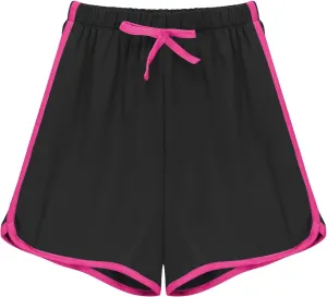 4-Pack Girls Athletic Shorts Casual Elastic Waist Kids Summer Running Dance Yoga Sports Shorts for for 3-11 Years