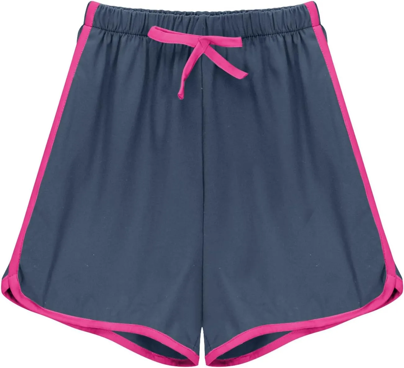 4-Pack Girls Athletic Shorts Casual Elastic Waist Kids Summer Running Dance Yoga Sports Shorts for for 3-11 Years