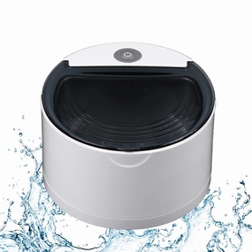 40KHz Ultrasonic Retainer Cleaner, 20W 110V Professional Retainer Cleaner Machine with Self-timing, 150ML Portable Ultrasonic Jewelry Cleaner for Dentures, Aligner, Braces, Mouth Guard