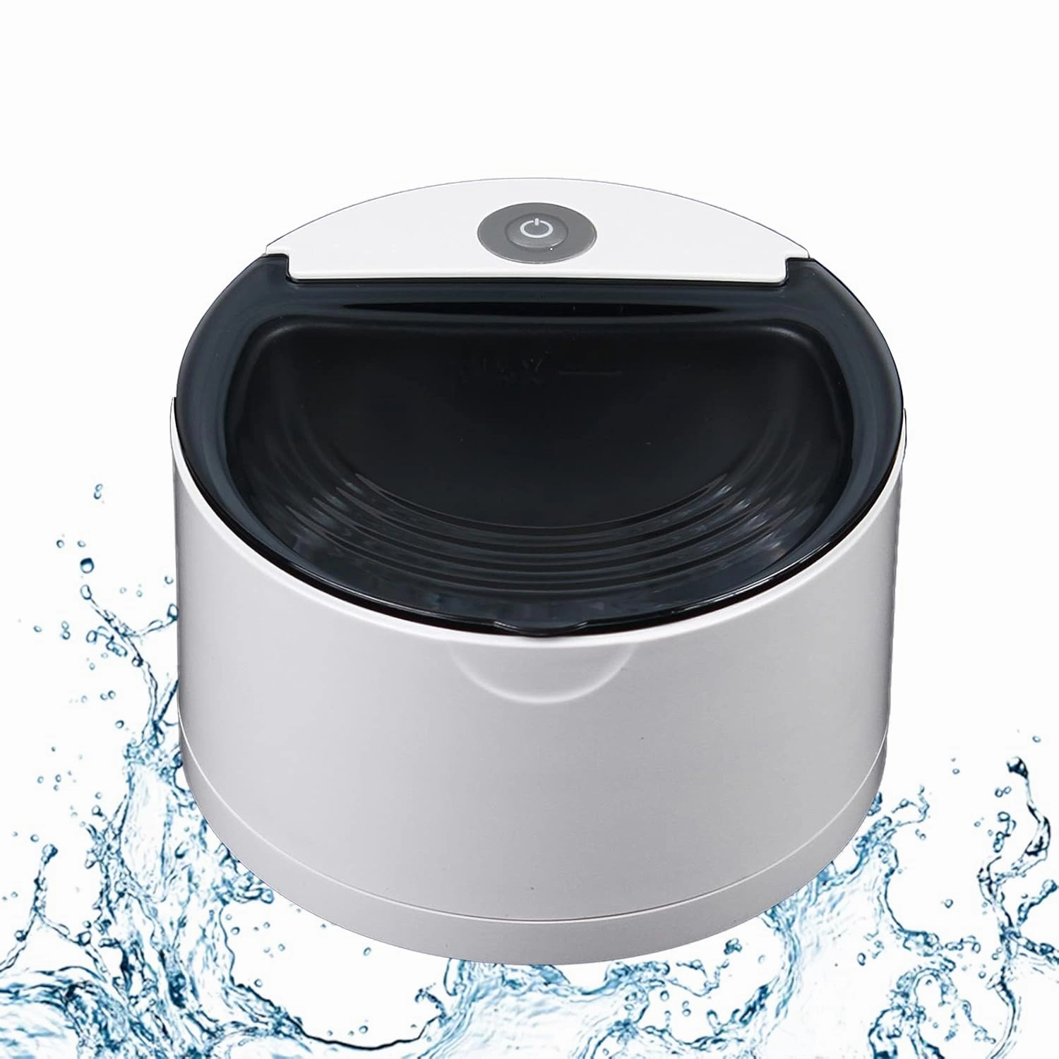 40KHz Ultrasonic Retainer Cleaner, 20W 110V Professional Retainer Cleaner Machine with Self-timing, 150ML Portable Ultrasonic Jewelry Cleaner for Dentures, Aligner, Braces, Mouth Guard