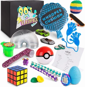 90's Flashpack | Flashback to All of Your Favorite Toys from The 1990s with This Fun Nostalgia Gift Box | Perfect Retro Nineties Present for Adults, College Students, Men, Women, Kids, and Teens