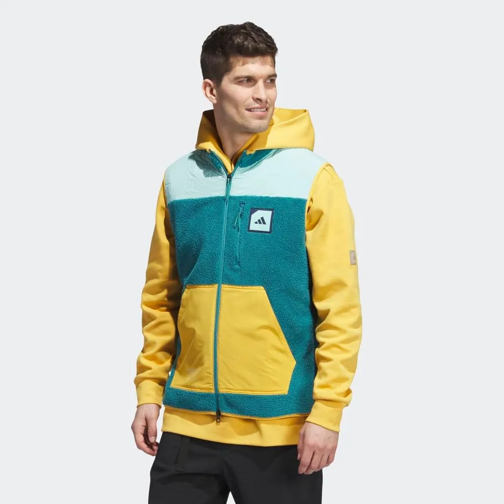 adidas Unisex Adicross Padded Fleece Full-Zip Golf Vest - Golf, Jackets