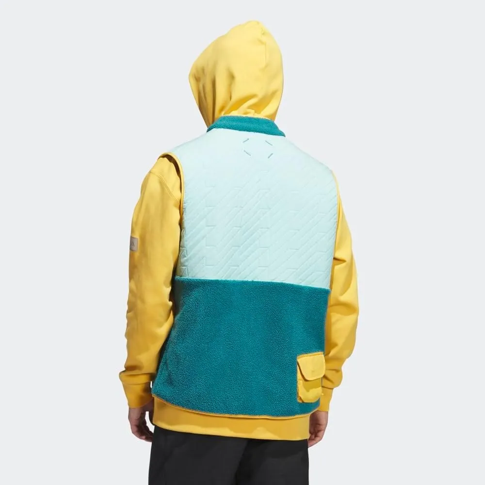 adidas Unisex Adicross Padded Fleece Full-Zip Golf Vest - Golf, Jackets