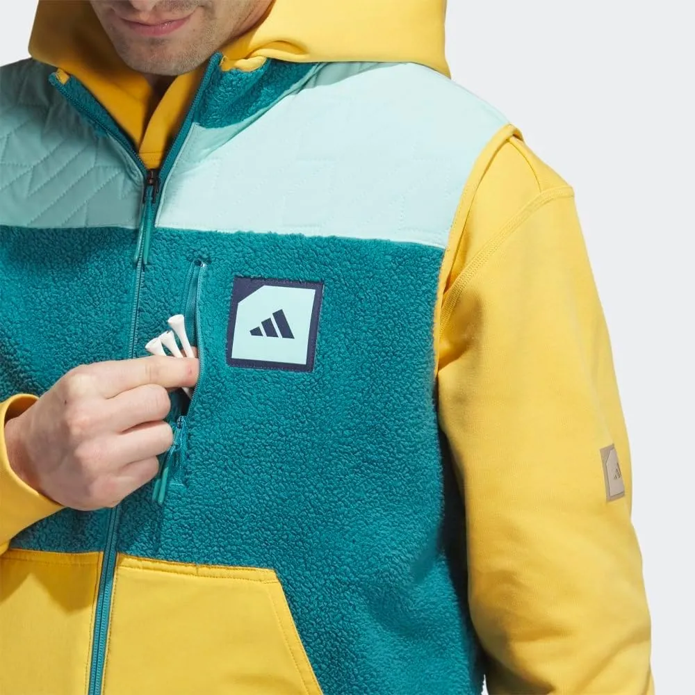 adidas Unisex Adicross Padded Fleece Full-Zip Golf Vest - Golf, Jackets