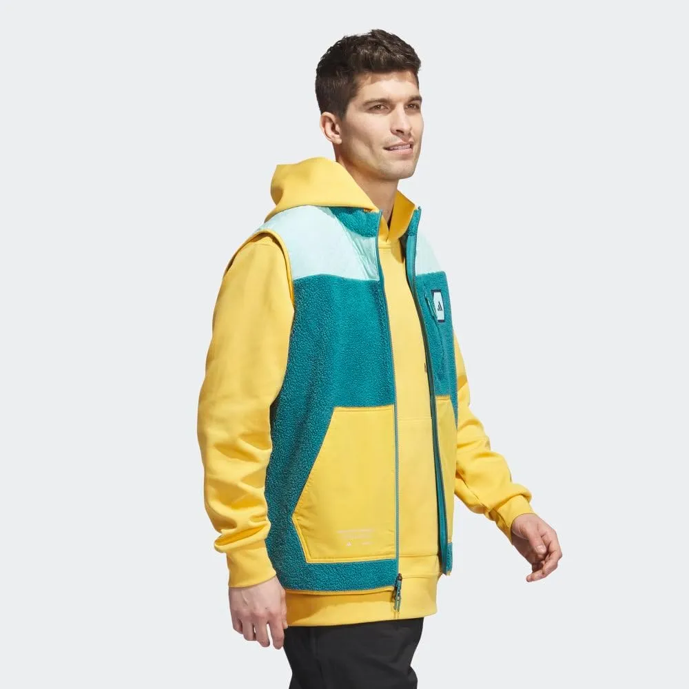 adidas Unisex Adicross Padded Fleece Full-Zip Golf Vest - Golf, Jackets