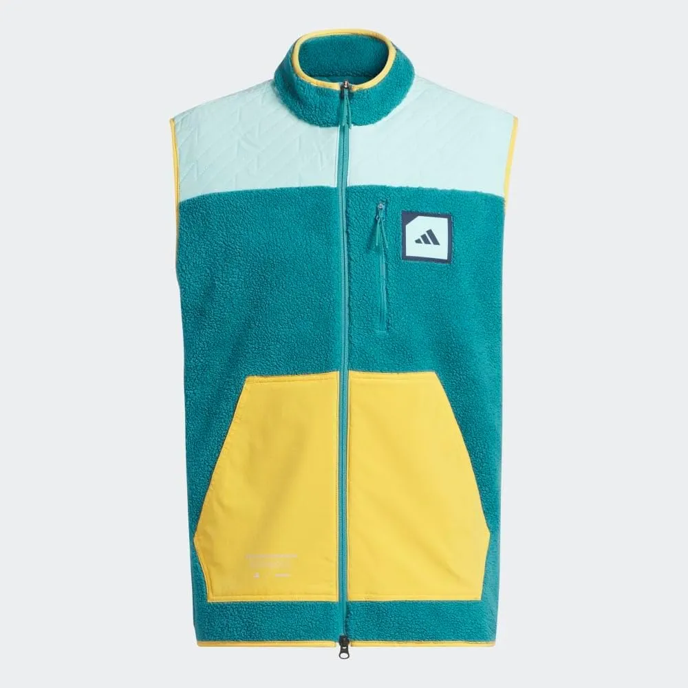 adidas Unisex Adicross Padded Fleece Full-Zip Golf Vest - Golf, Jackets