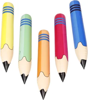 Alipis Inflatable Giant Pencils Set Jumbo Pencil Toys for Party Classroom Decor