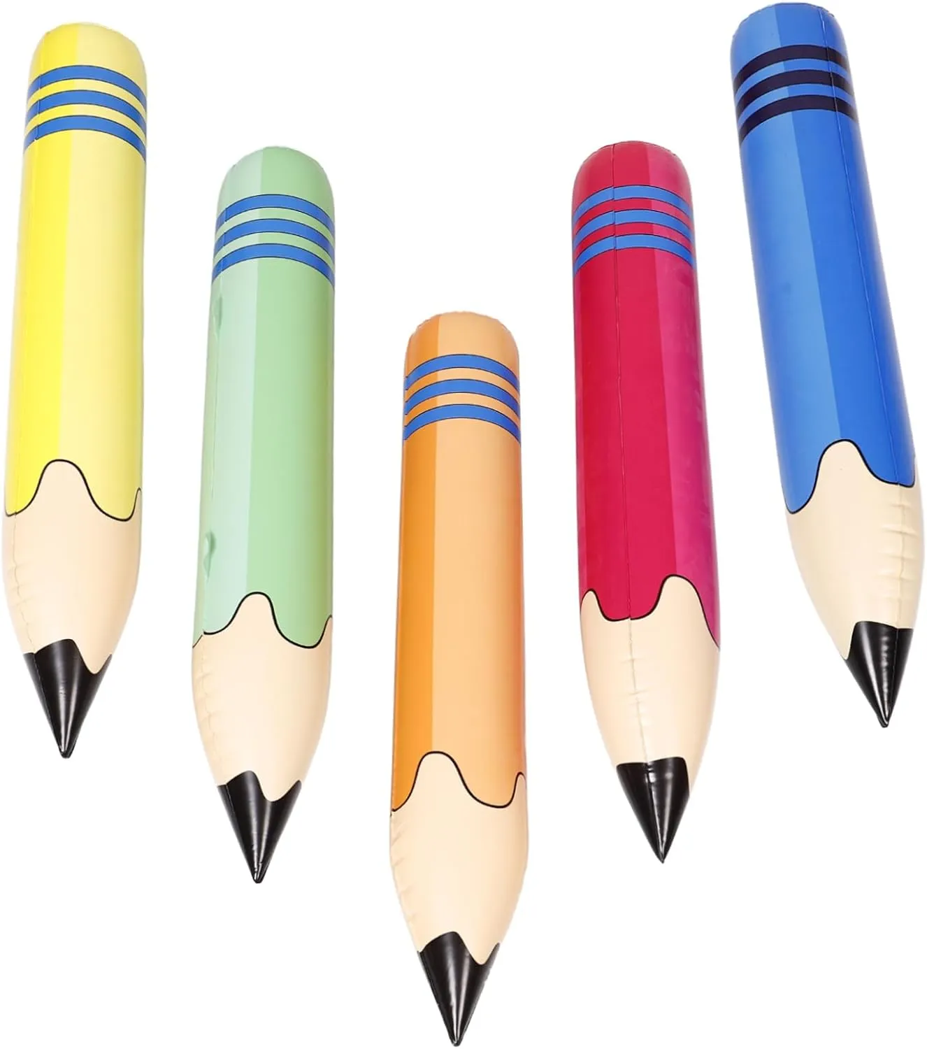 Alipis Inflatable Giant Pencils Set Jumbo Pencil Toys for Party Classroom Decor