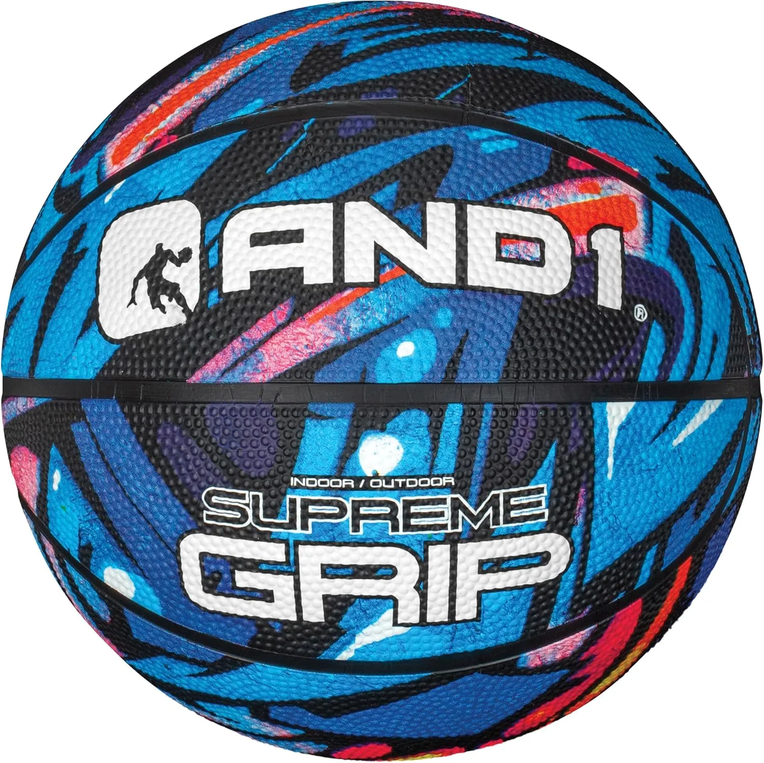 AND1 Mini Basketball 3 Pack Set for Kids (Deflated w/Pump Included): - Size 3 7-Inch Premium Youth Size Basketballs, Easy to Grip