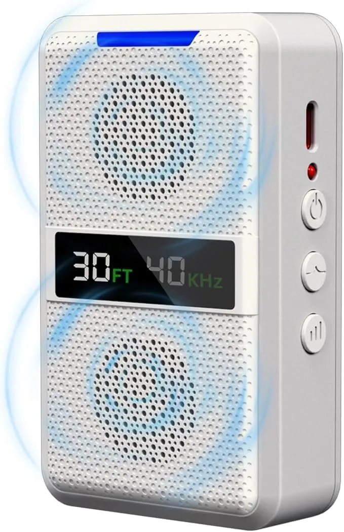 Anti Barking Device for Dogs, Ultrasonic Dog Bark Deterrent Devices, Adjustable Frequency & Range, Type-C Rechargeable