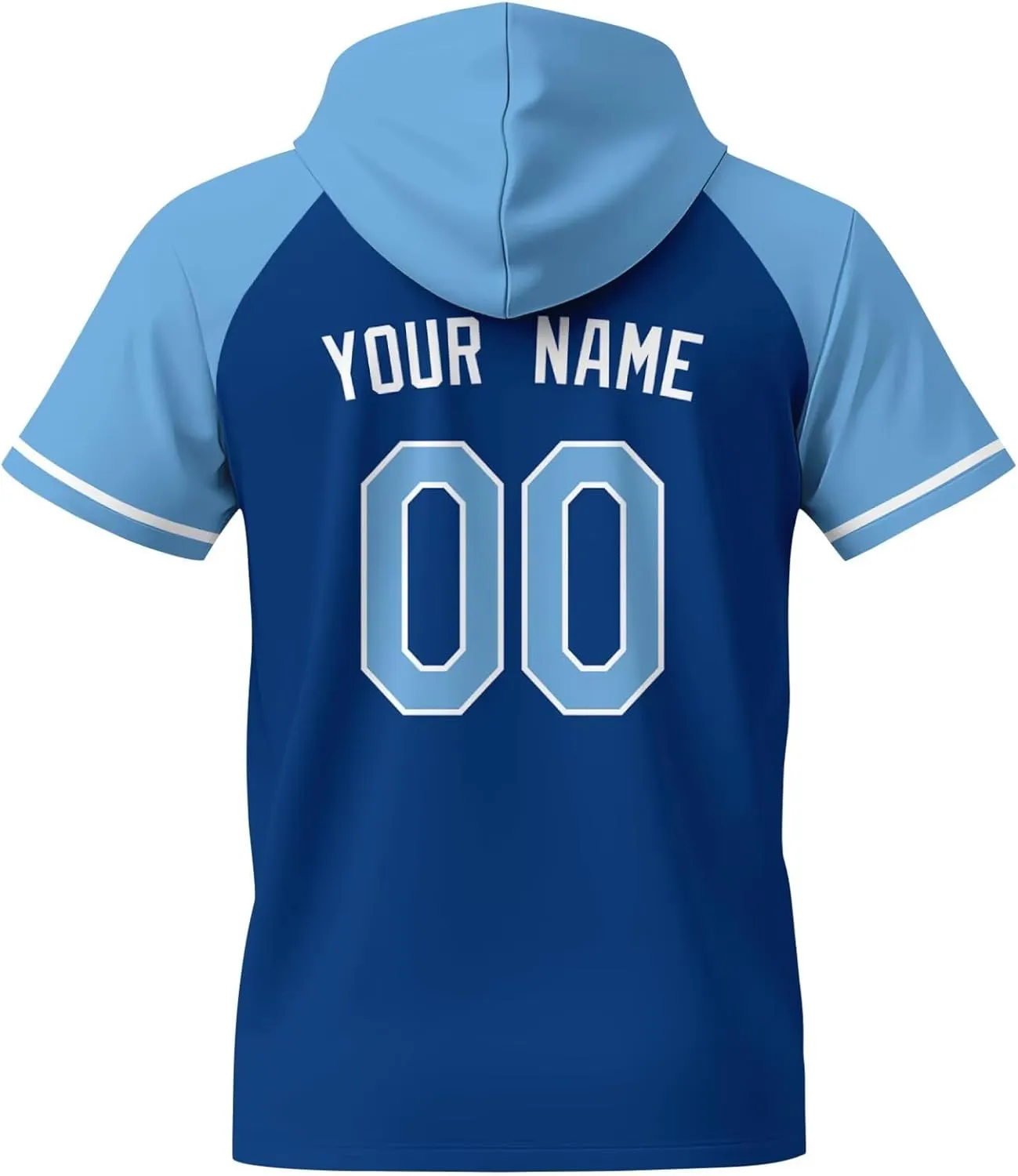 ANTKING Short Sleeve Hoodie T-Shirt Personalized Custom Name Number for Youth Men Gifts