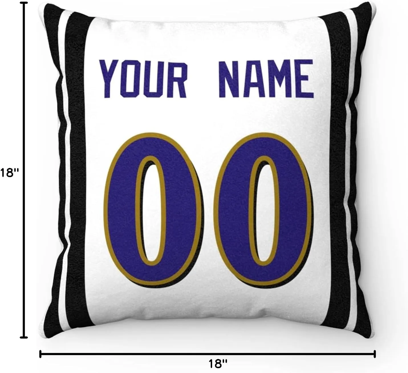 ANTKING Throw Pillow Baltimore Custom Any Name and Number for Men Women Boy Gift