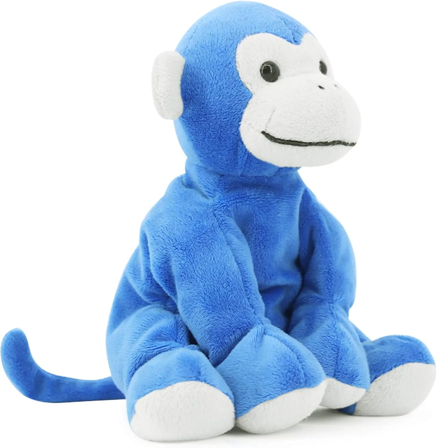 Ape Monkey Stuffed Animal Plush Toys, Soft Cute Blue Monkey Toy for Toddlers & Kids, 7.9"