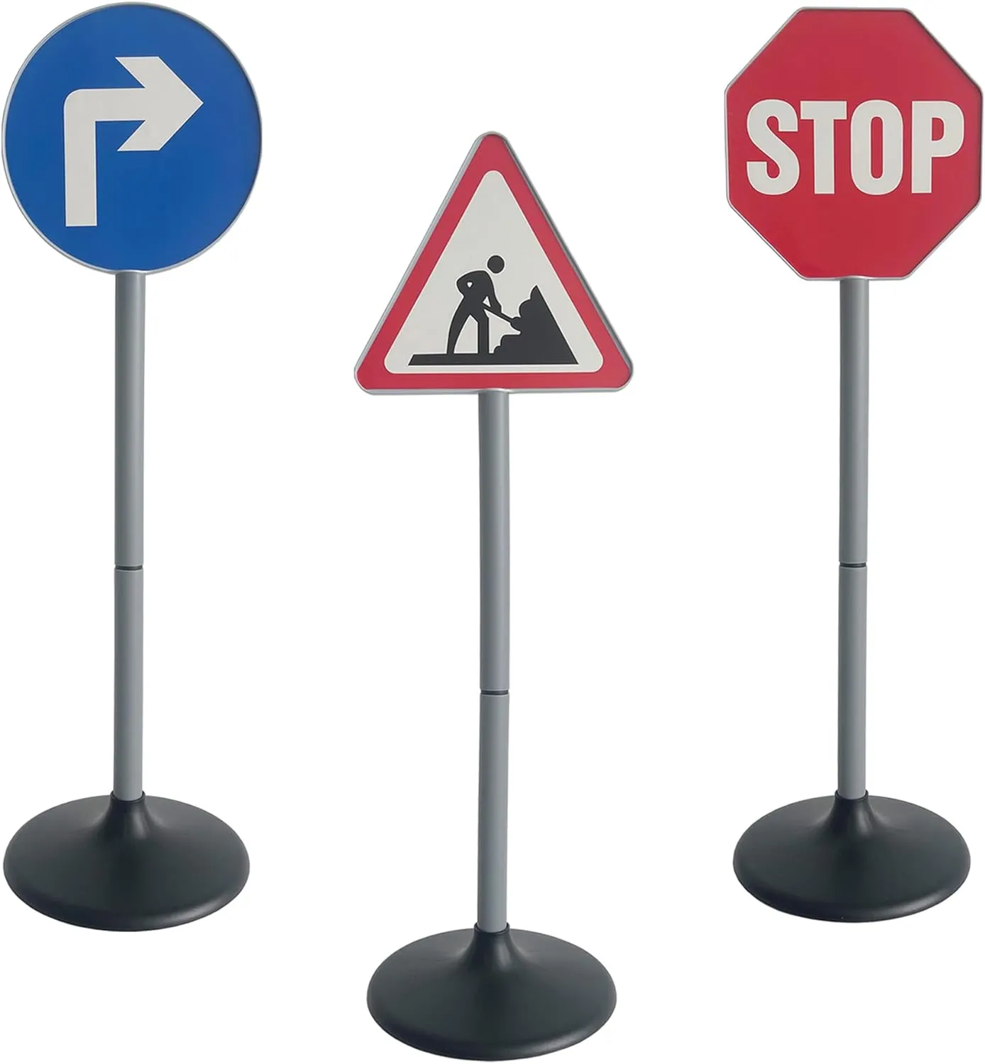 ARTFILIF Traffic sign toy Set Traffic educational Toys Simulation Street sign Toys 3 Road signs for Kids