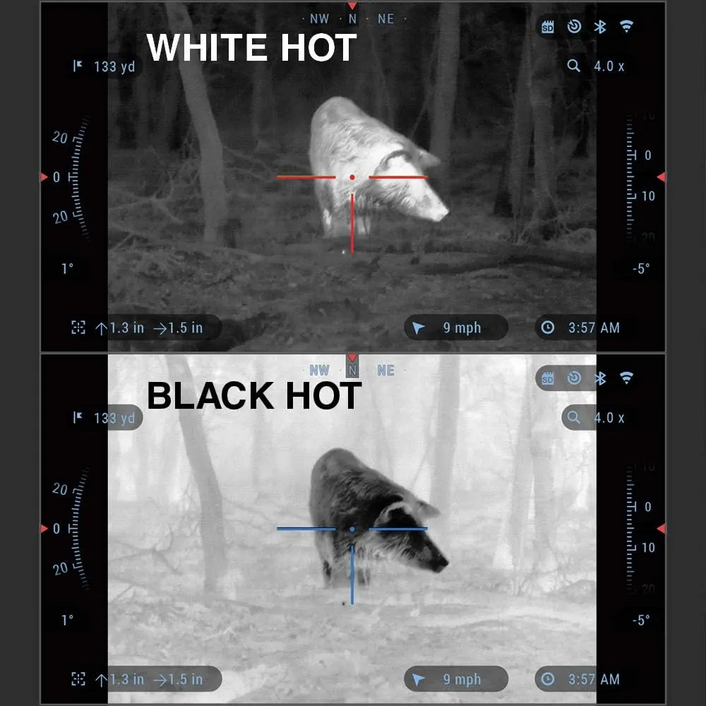 ATN MossyOak Thor 4 Smart HD Thermal Hunting Camouflage Scope w/New gen Sensor, Built-in Ballistics Calc, Video Record, Wi-Fi, 18hrs  Battery