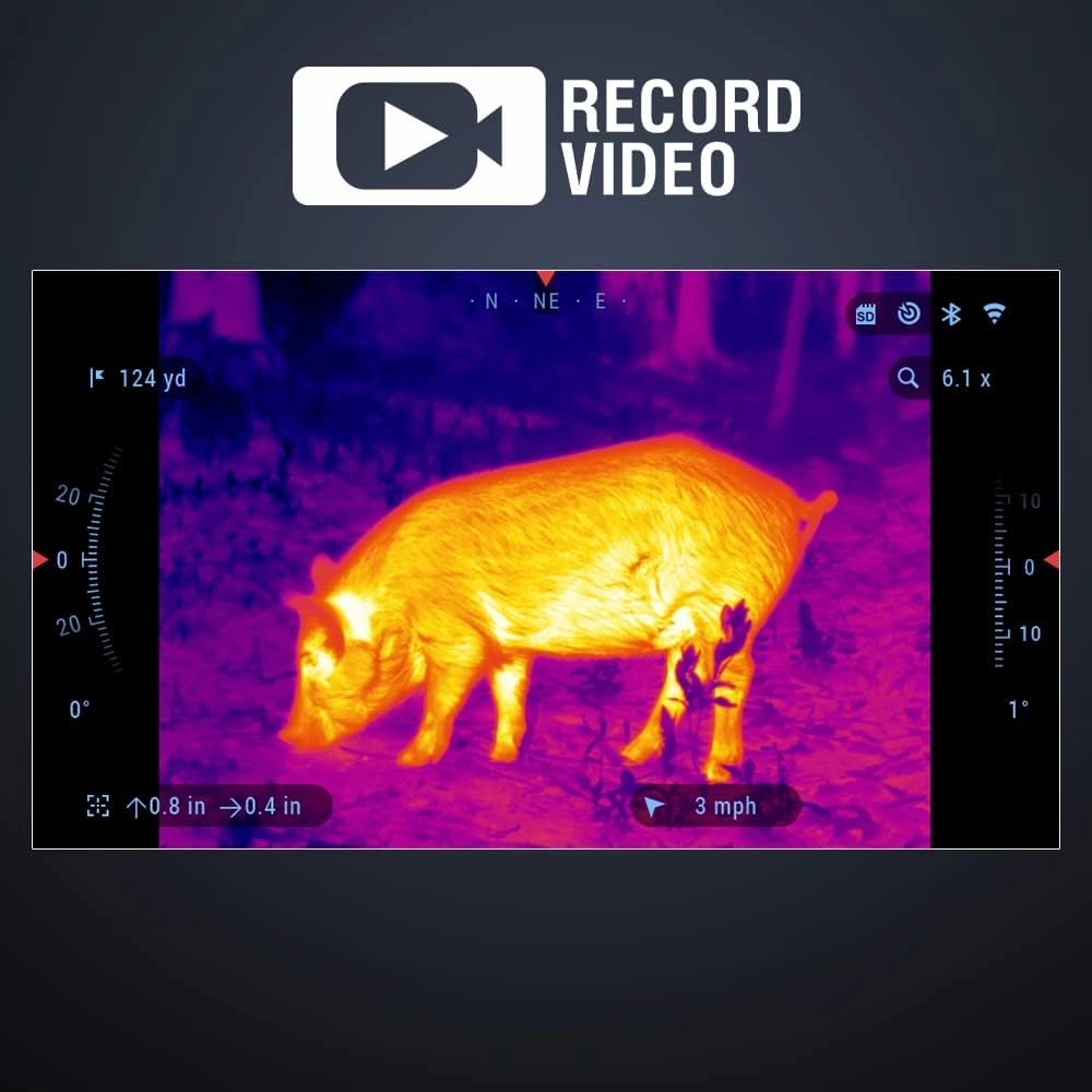ATN Thor 4 Smart HD Thermal Hunting Scope w/New gen Sensor, Built-in Ballistics Calc, Video Record, Wi-Fi, 18hrs  Battery