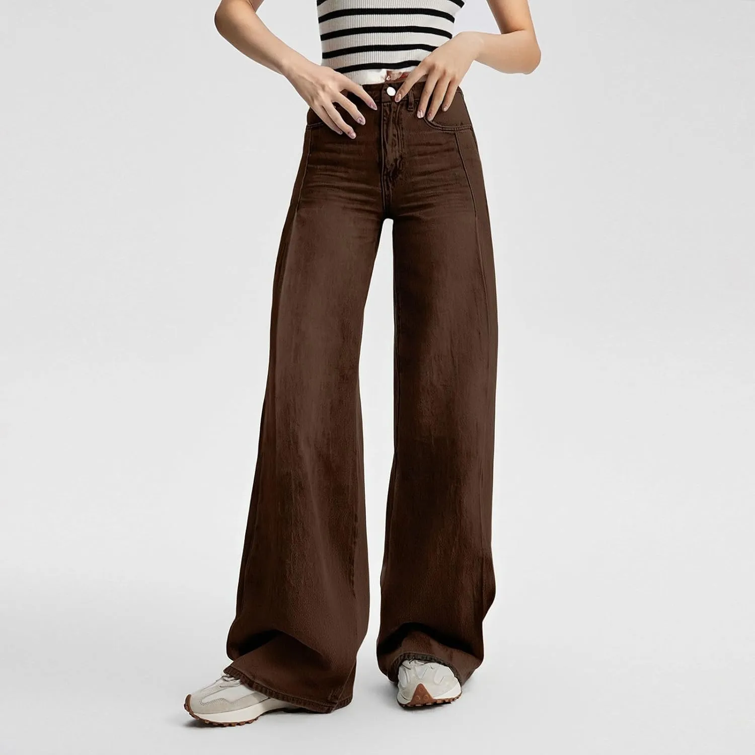Baggy Jeans for Women 2025 Trendy Wide Leg Boyfriend Pants Y2k Streetwear Hippie Clothes Denim Outfit Western Wear