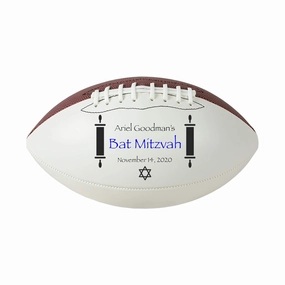 Bar Mitzvah, Bat Mitzvah Keepsake 9" Mini American Football (1 Set, 1 Piece, 1 Package)