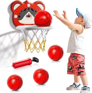 Bennol Toddlers Basketball Hoop Indoor Toys Gifts for 2 3 4 5 Year Old Boys Kids, Indoor Mini Basketball Hoop Toy for Toddlers Kids Boy Ages 2-4 3-5, Boy Toys 2 3 4 5 6 Year Olds Birthday Gifts