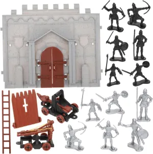 BESPORTBLE 1set Castle Playset Miniature Soldiers Model Kit Figurine Toy for Boys and Girls for Room Decor Party Favors and Educational Play Encourages Imagination and