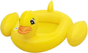 Bestway Funspeakers Duck Baby Boat, Inflatable Float with Built-in Speakers, Yellow