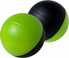 Botabee 4" Small Foam Basketball for Kids - Mini Basketballs Perfect for Toddlers 1-3 Years Old - Compatible with Mini Hoops - Soft and Safe Balls for Indoor Play (2 Pack)