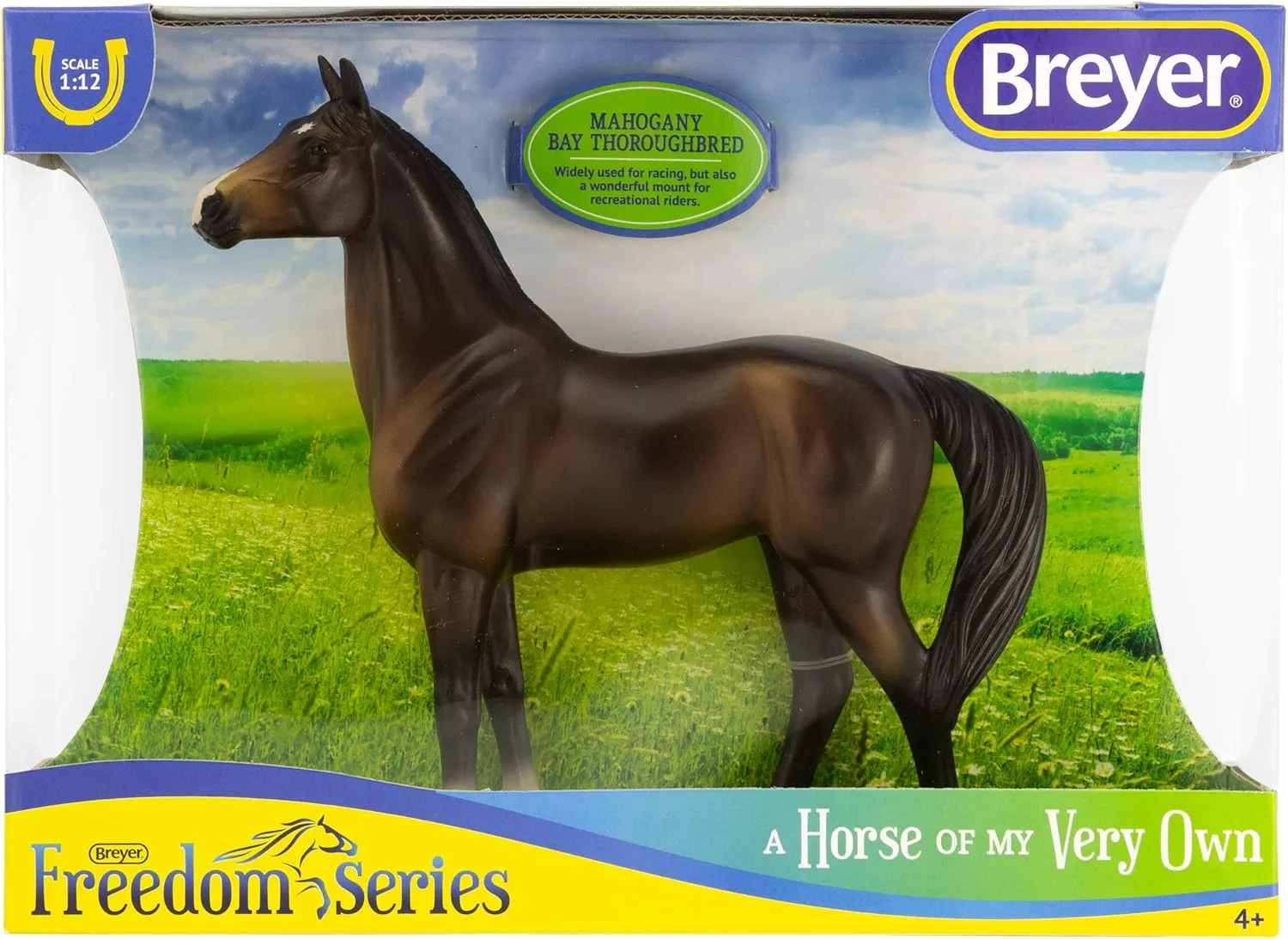 Breyer Freedom Series (Classics) Mahogany Bay Thoroughbred | Model Horse Toy | 1:12 Scale (Classics) | 9" L x 6" H | Model #951
