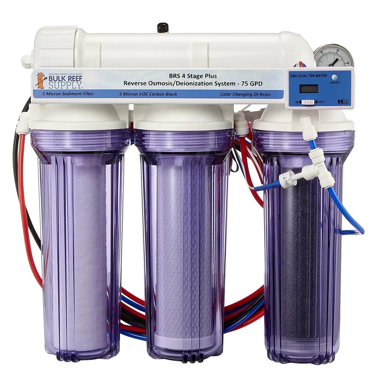 Bulk Reef Supply 4 Stage Value Plus 75 GPD RO/DI Reverse Osmosis Deionization System