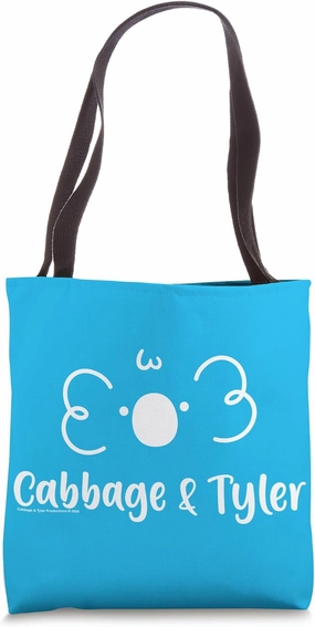 Cabbage & Tyler White Logo Tote Bag