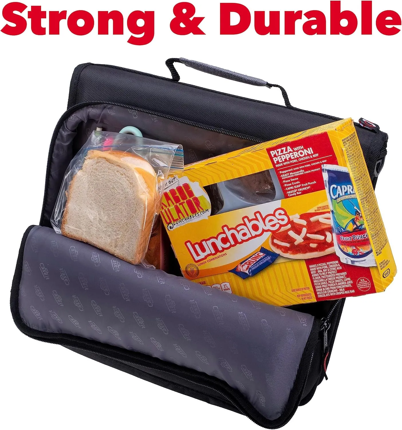Case-it The Universal Zipper Binder - 2 Inch O-Rings - Padded Pocket That Holds up to 13 Inch Laptop/Tablet - Multiple Pockets - 400 Page Capacity - Comes with Shoulder Strap - Magenta LT-007